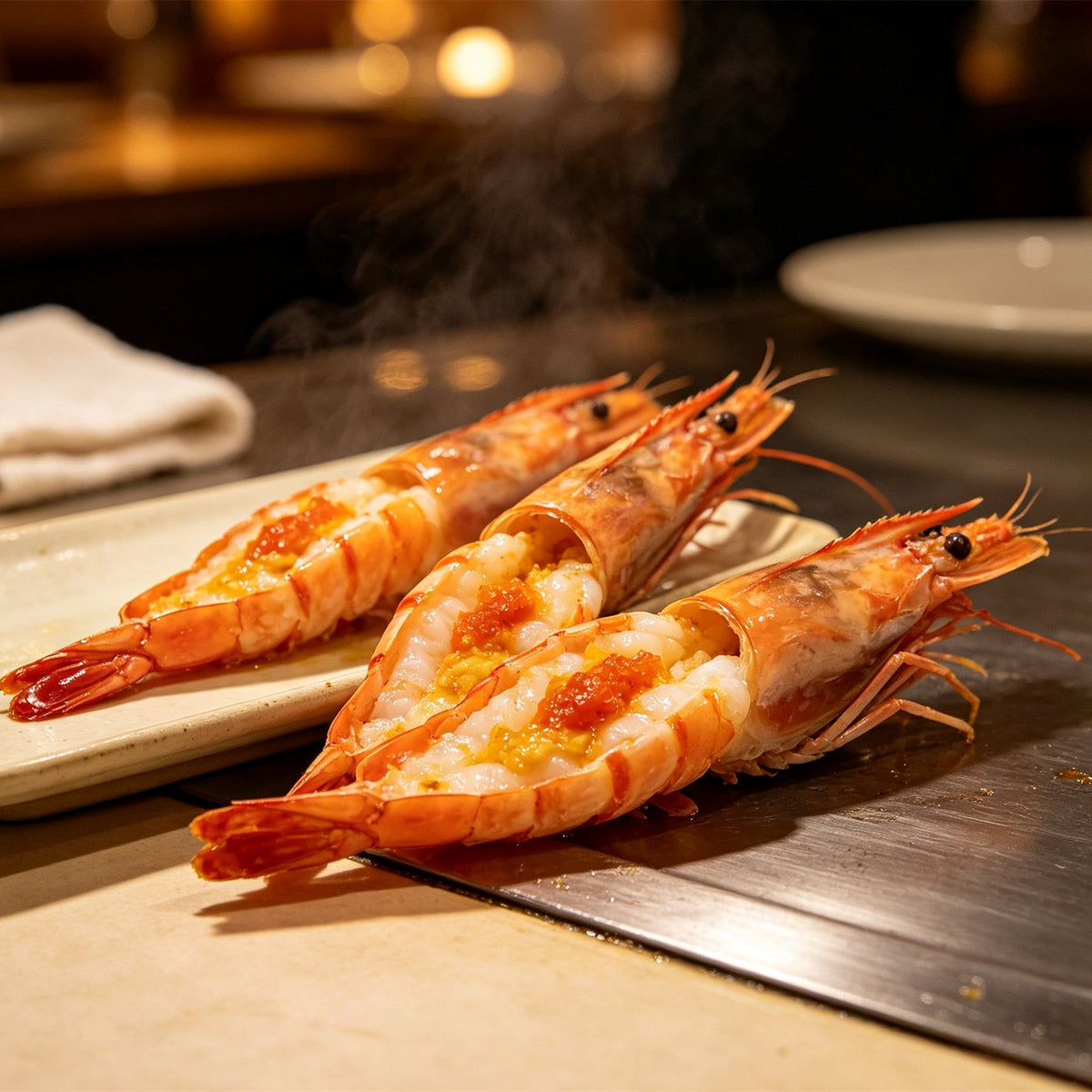 Fresh Mantis Shrimp With Roe