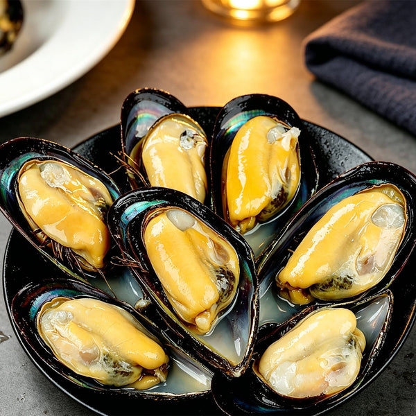 Freshly Steamed Mussels On Shell
