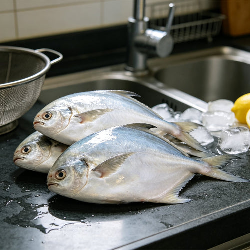 Fresh Silver Pomfret Whole Fish