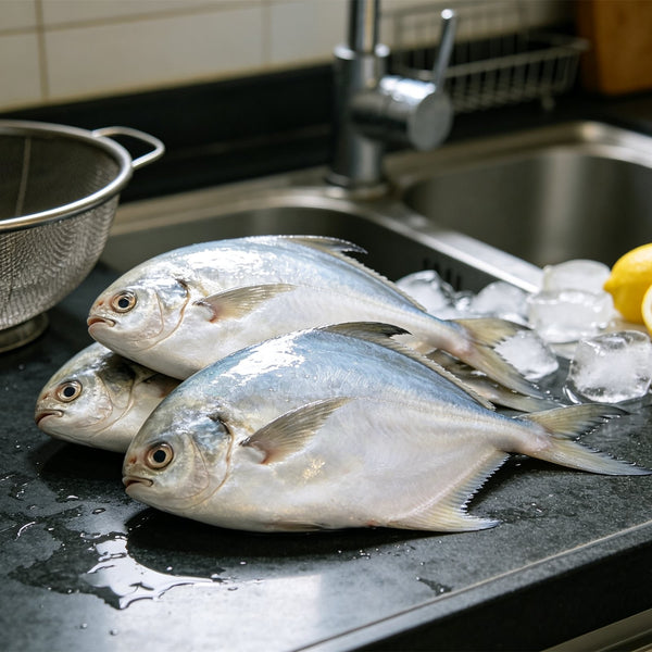 Fresh Silver Pomfret Whole Fish
