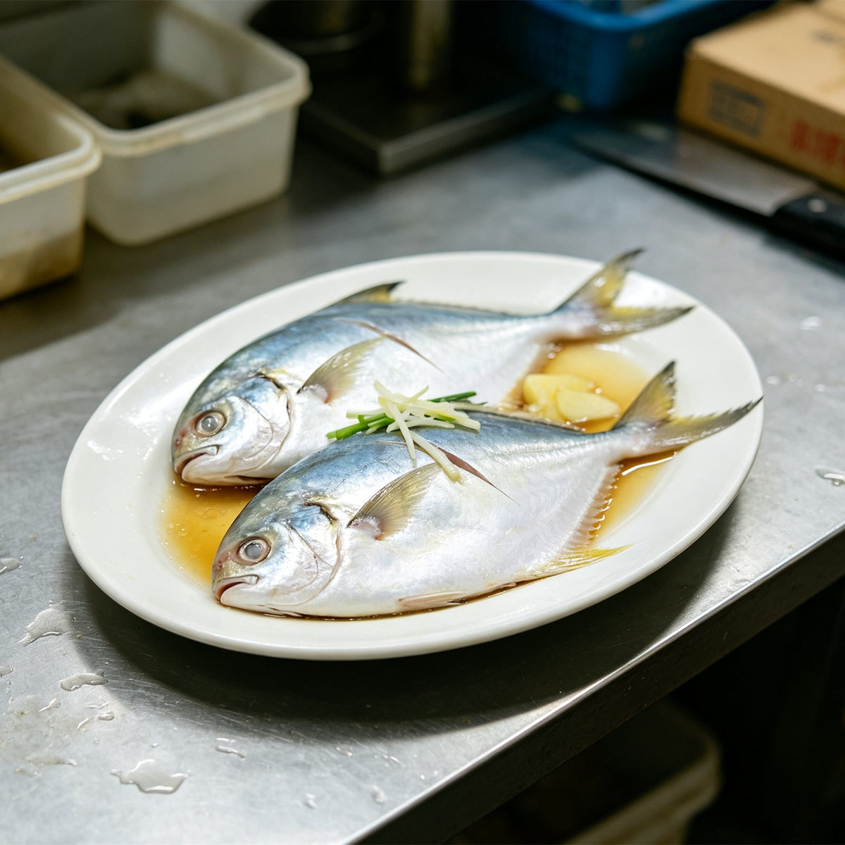 Fresh Silver Pomfret Whole Fish